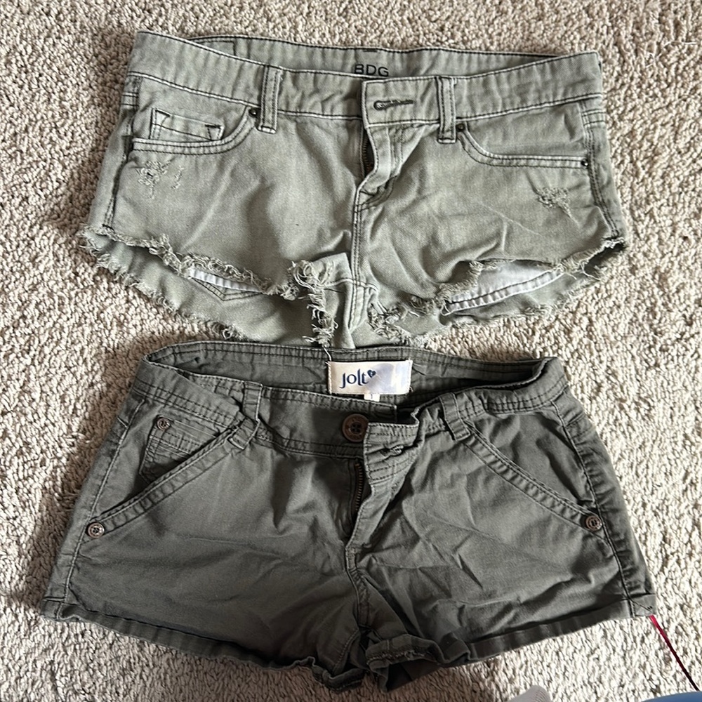 Green shorts